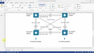 Network Diagram: Real Enterprise Campus Logical Topology Example (Visio)
