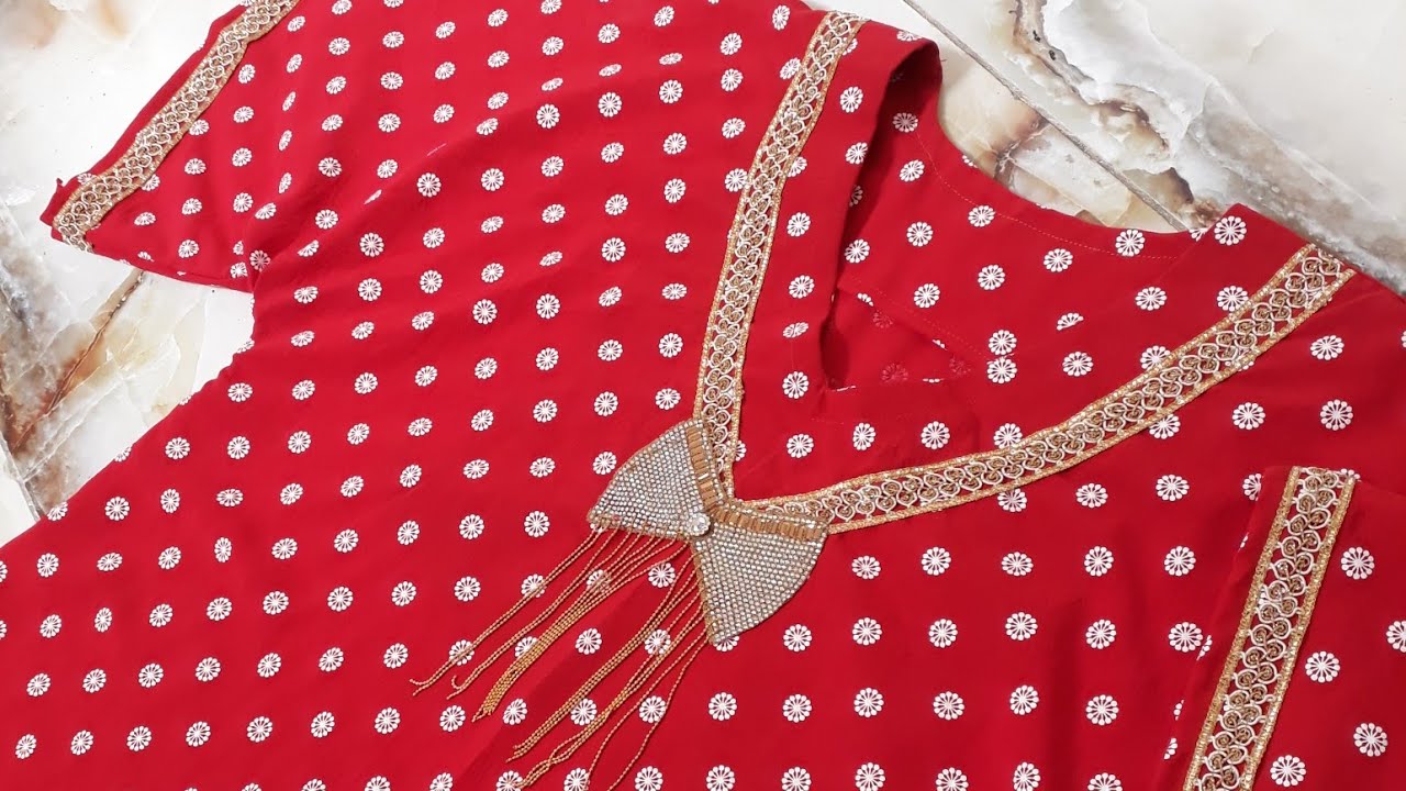 فصال الردن منة وبي لوزن ٩٠ كيلو، مع خياط موديل مسبع بسيط ونازك سهل للمبتدئة