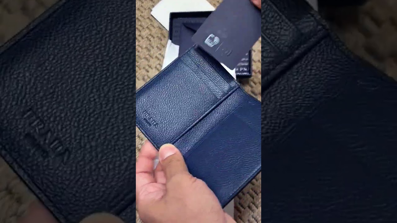 Unboxing Prada Portacarte Di cred. Vit micro grain in Baltico color 
