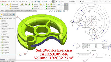 SolidWorks Exercise CATICS3D09-H03