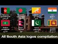 All south asia countries logos compilation 1 hour