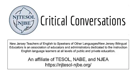 NJTESOL/NJBE Critical Conversations March 2021