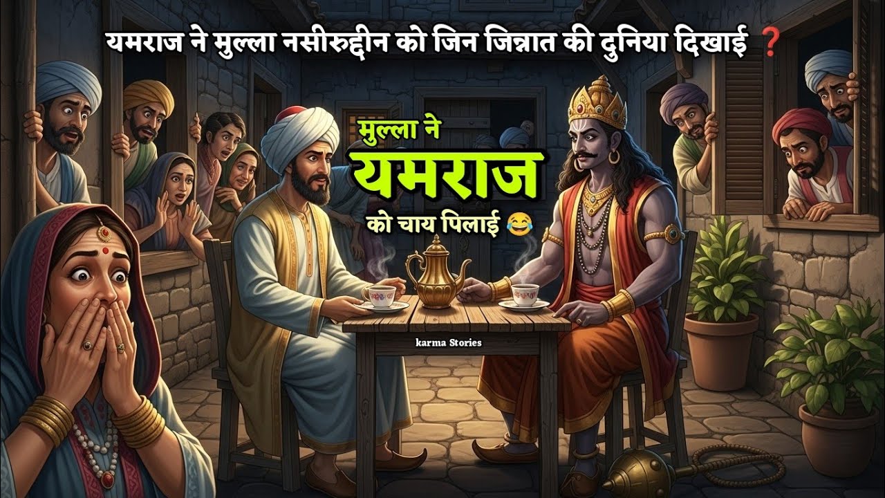 मुल्ला ने यमराज को चाय पिलाई! 😂 Mulla Nasiruddin Yamraj story