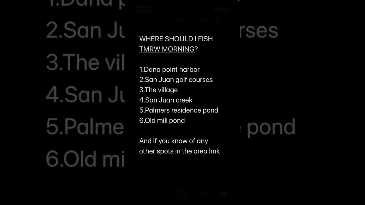 Where to fish in south oc