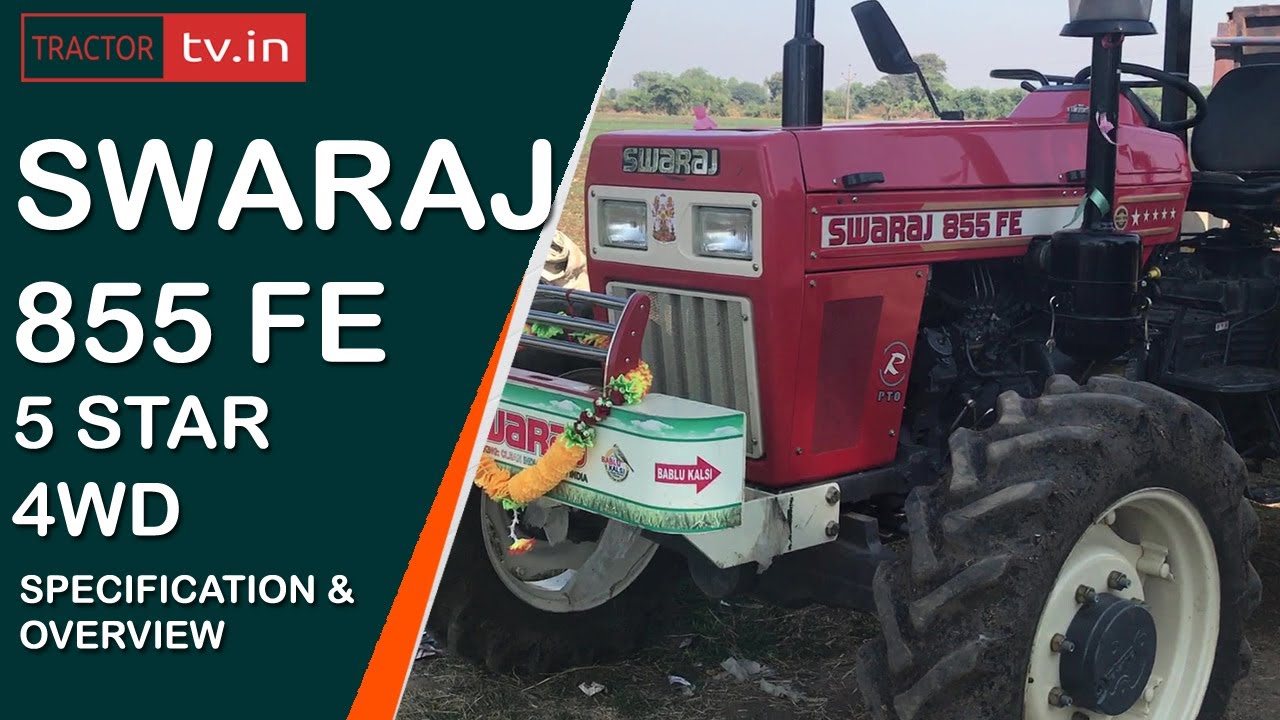 Swaraj 855 5 Star 4WD New Model specification & overview video by Rohit