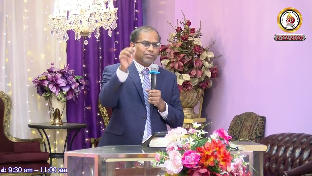 நமக்கு வரும் சோதனைகளை மேற்கொள்வது எப்படி? | Pastor. Arvind | Sunday Sermon | 2-22-2026 |