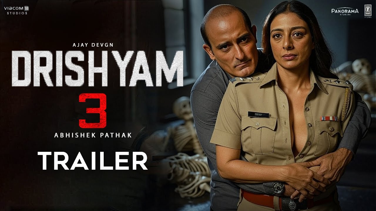 Ajay Devgn DRISHYAM 3 Akshaye Khanna or Tabu Fan Trailer 2025  | DRISHYAM 3 Trailer 2025