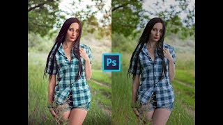 Photoshop Tutorial : Outdoor Portrait Editing - Moody Color Effect screenshot 4