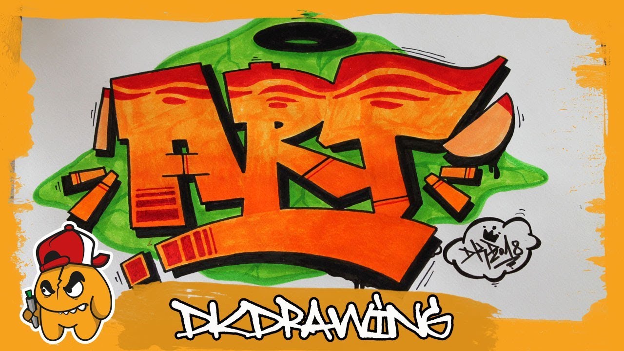 How To Draw Graffiti Letters Art Youtube