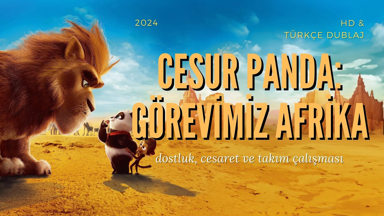 Cesur Panda Görevimiz Afrika (2024) - HD & Türkçe Dublaj | Animasyon - Macera Filmi