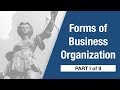 Company Law - Forms of Business Organizations [Part I]