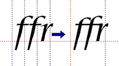 FontCreator 9 0 Adding OpenType Features