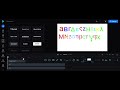 How to make Coptic Alphabetdancing with Roboto Regular Font in Clideo and GOM Cam and Capture Screen