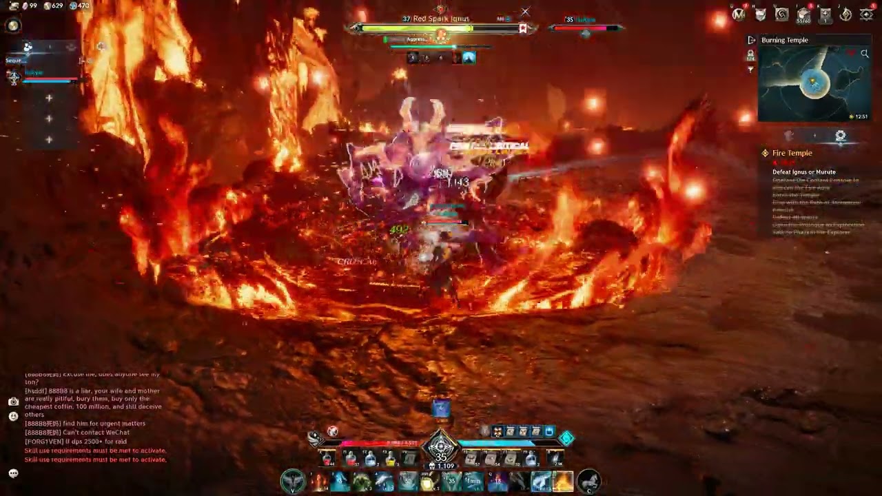 Aion 2 lvl 35 Spiritmaster (Elementalist) Fire Temple Solo