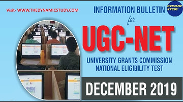 NTA NET Dec 2019 Information and Notification Released!