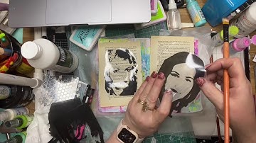 Scrap FX DT Project- DO not feed the Fears art journal page