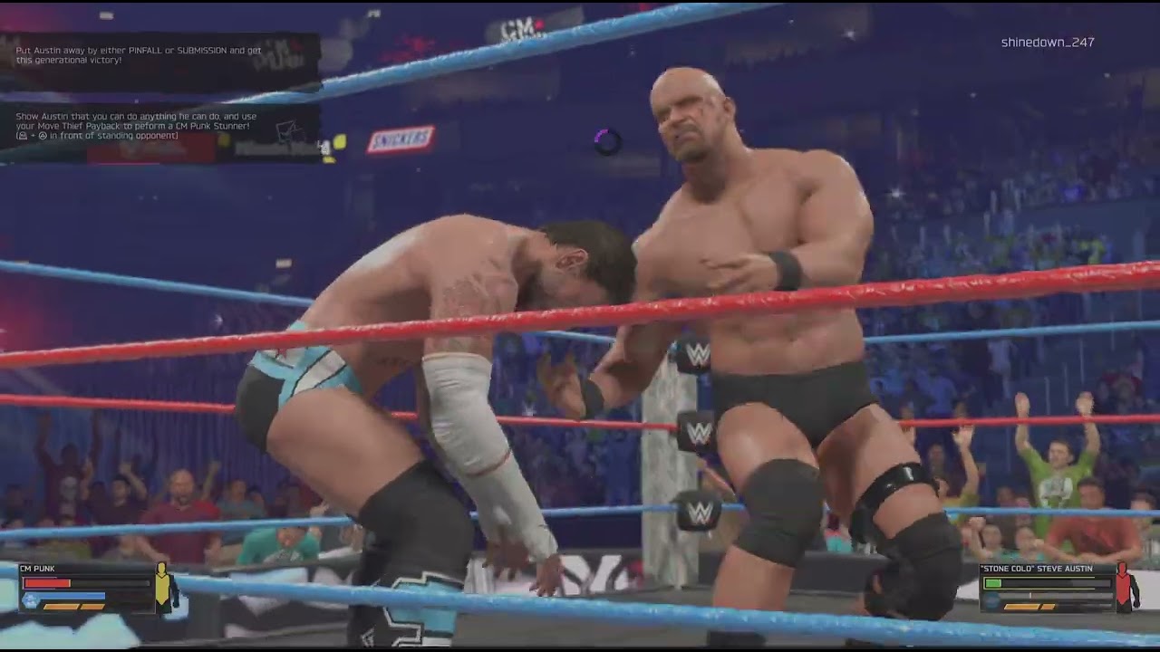 WWE 2K26: Showcase Match 13 - CM Punk Vs Stone Cold Steve Austin CM Punkvilion