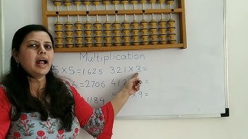 How to multiply on Abacus (3digit by 1digit)