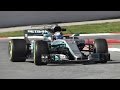Mercedes W08 EQ Power+ F1 2017 - Hamilton & Bottas testing at Circuit de Barcelona-Catalunya