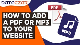 How to Add a PDF or MP3 to Your Website screenshot 2