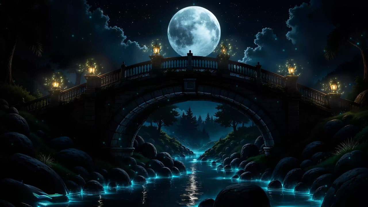 No Ads • INNER HEALING SLEEP • Forest River Soundscape, Healing Brain Waves • Full Body Relaxation