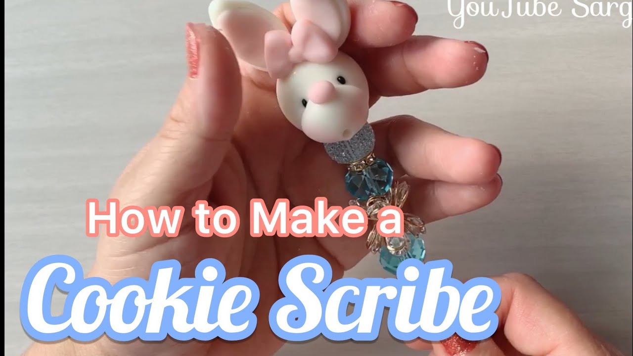 HOW TO MAKE A BEAUTIFUL COOKIE SCRIBE DIY WITH COLD PORCELAIN