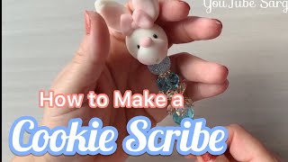 HOW TO MAKE A BEAUTIFUL COOKIE SCRIBE DIY WITH COLD PORCELAIN