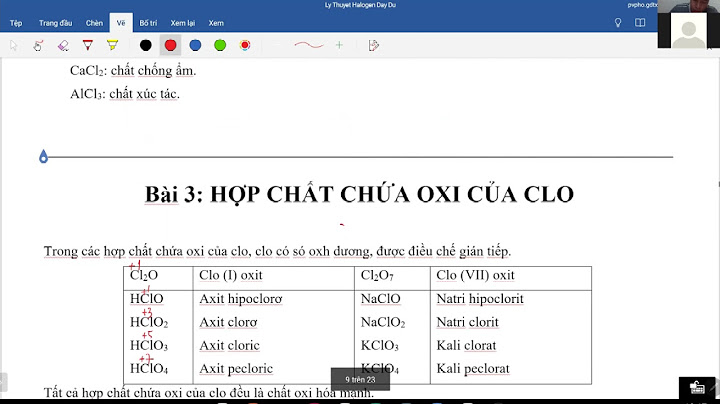 Chất chỉ có tính oxi hóa là f2 cl2 br2 năm 2024