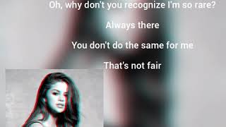 Rare - Selena Gomez( lyrics )#selenagomez#rare#lyrics