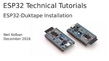 ESP32 Technical Tutorials: ESP32-Duktape Installation