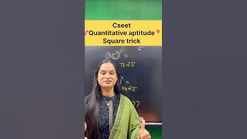 Cseet quantitative aptitude square trick || #commerceshorts #cseet #cseetexamprepration #squaretrick