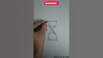 Sand Timepiece drawing | Hourglass Drawing