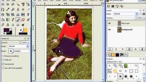 How to restore a photo using the GIMP -part 3