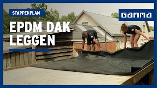 EPDM dak leggen in 8 stappen | GAMMA België