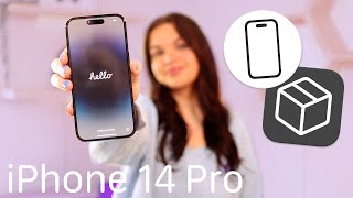 iPhone 14 Pro Unboxing // Space Black 🌑