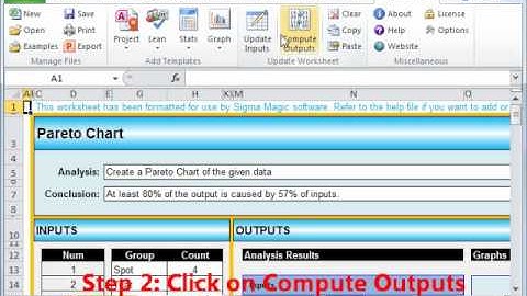 How to create a Pareto Chart