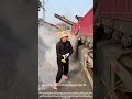 Workers unload a gravel truck! 🚛