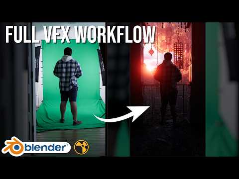 Green Screen to Final VFX Shot — Full Uncut VFX Workflow