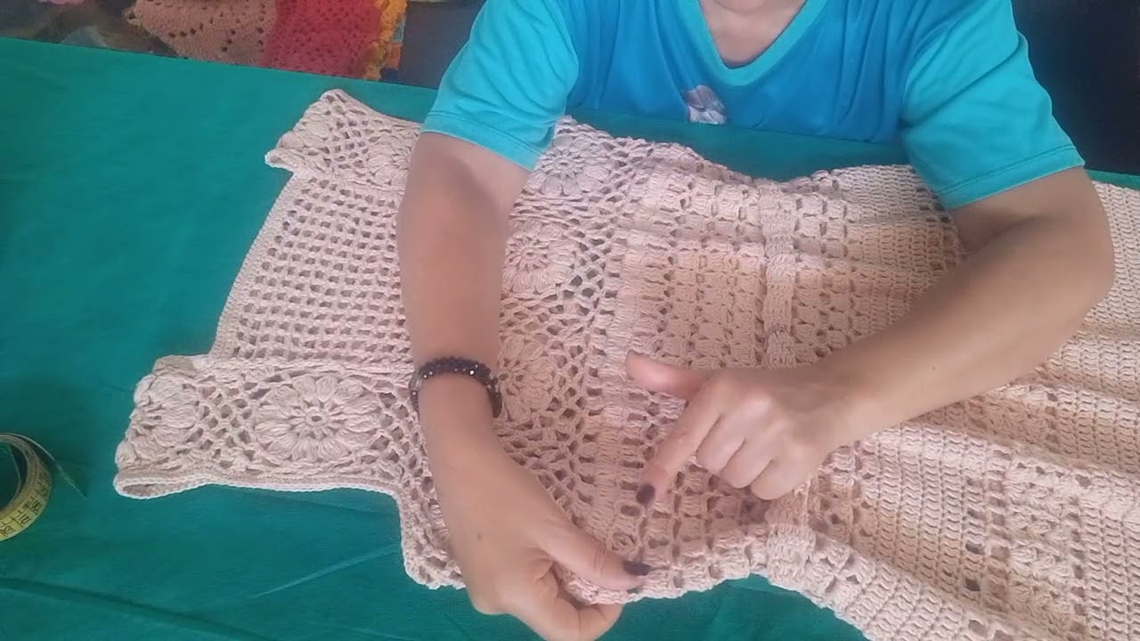 VESTIDO FEITO EM CROCHÊ.VESTIDO BELÍSSIMA👗👗👗👗👗