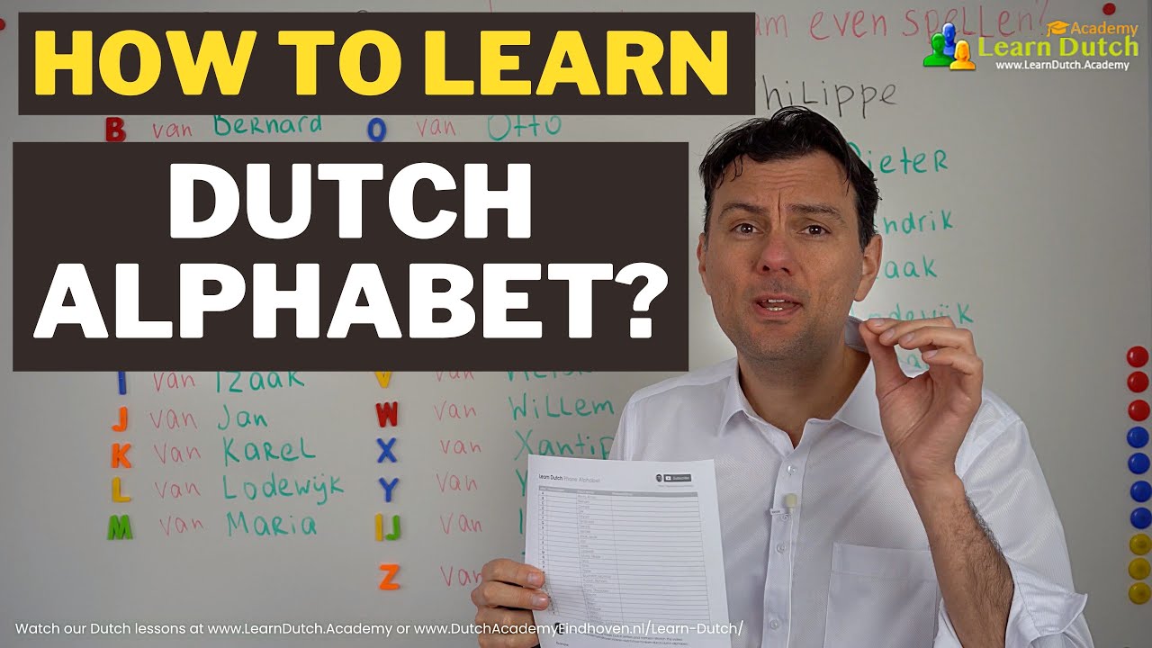 1. How to learn Dutch Alphabet? 🇳🇱 YouTube
