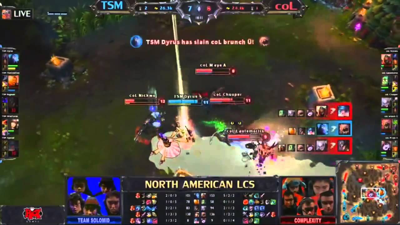 LCS 2013 NA Spring W6D1 TSM vs COL. Russian commentary.