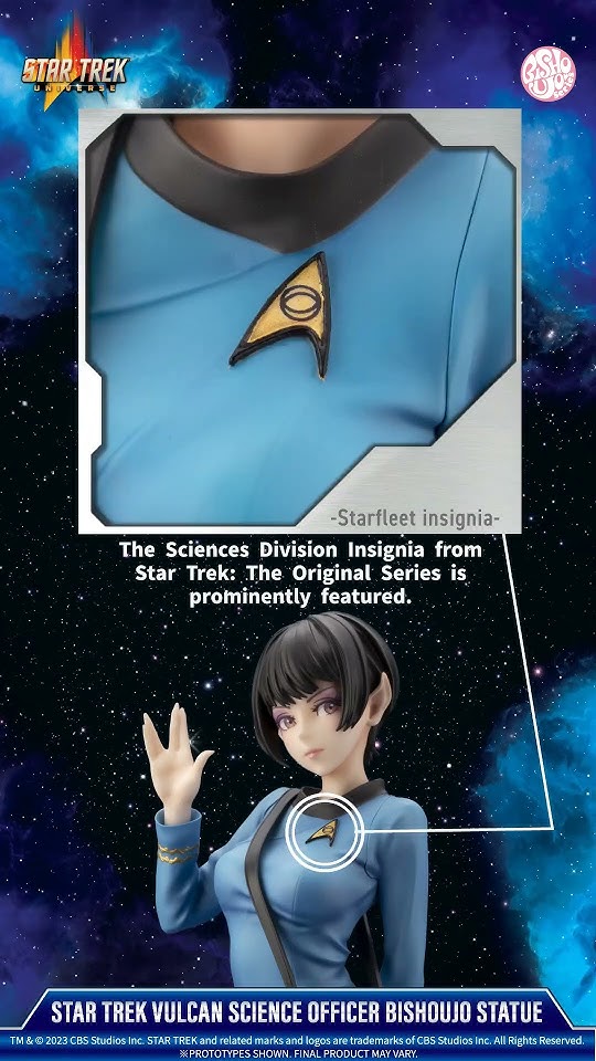 【STAR TREK】 VULCAN SCIENCE OFFICER BISHOUJO STATUE｜KOTOBUKIYA　#shorts