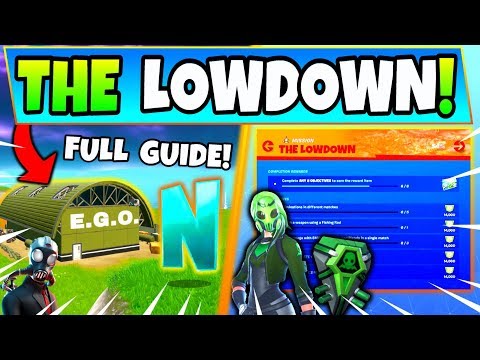 Fortnite EGO OUTPOSTS & THE LOWDOWN CHALLENGES GUIDE! - Hidden N (Fortnite Missions)