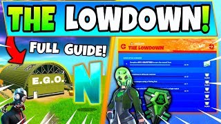 Fortnite EGO OUTPOSTS & THE LOWDOWN CHALLENGES GUIDE! - Hidden N (Fortnite Missions)