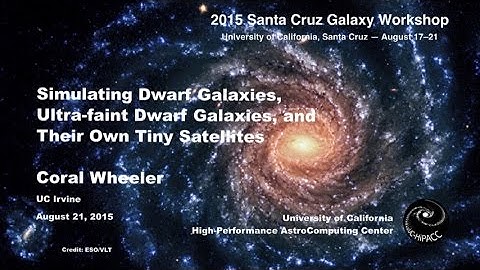 Simulating Dwarf Galaxies, Ultra-faint Dwarf Galaxies, and Their Own - Coral Wheeler