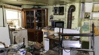 Packed 170 year old Abandoned Log Cabin & Rusty Old Truck