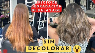 Efecto de degradación de balayage SIN DECOLORAR / BY GABRIEL SAMRA