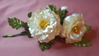 : Mind-blowing, have eternal beauty with ribbon flowers  #ribboncraft #diy #ribbonflowers