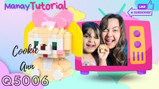 BUILDING COOKIE ANN Q5006 LEGO MINI BRICKS TUTORIAL (bahasa)