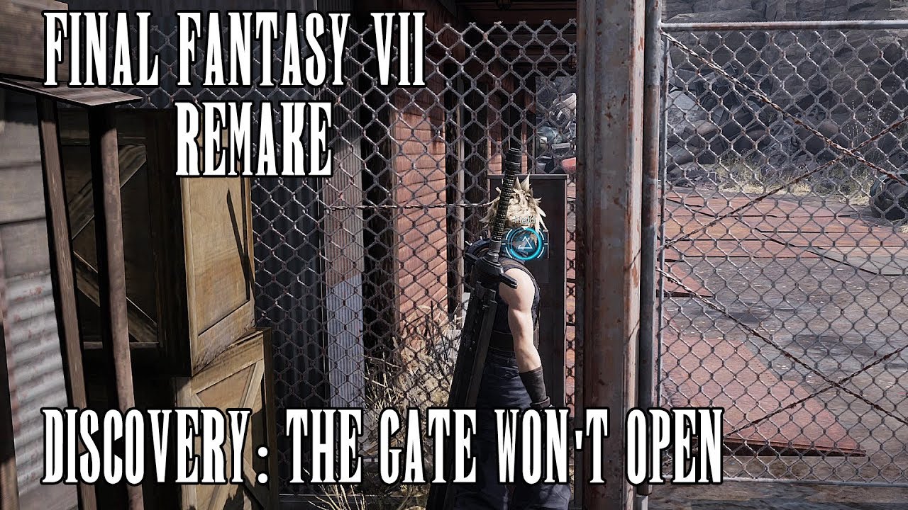 Discovery Mission - The Gate Won't Open Guide | Final Fantasy 7 Remake in 4K